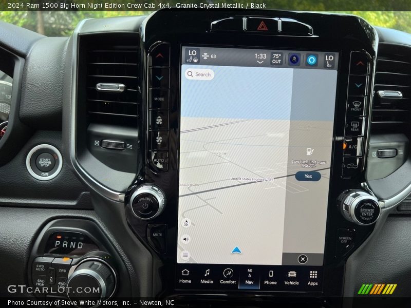 Navigation of 2024 1500 Big Horn Night Edition Crew Cab 4x4