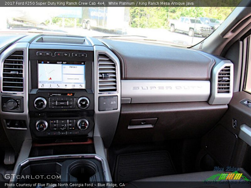 White Platinum / King Ranch Mesa Antique Java 2017 Ford F250 Super Duty King Ranch Crew Cab 4x4