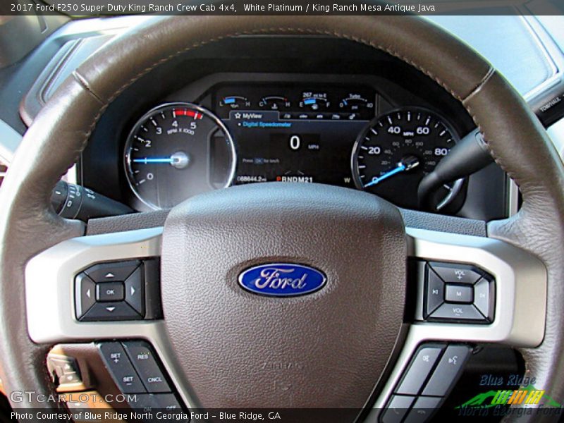 White Platinum / King Ranch Mesa Antique Java 2017 Ford F250 Super Duty King Ranch Crew Cab 4x4