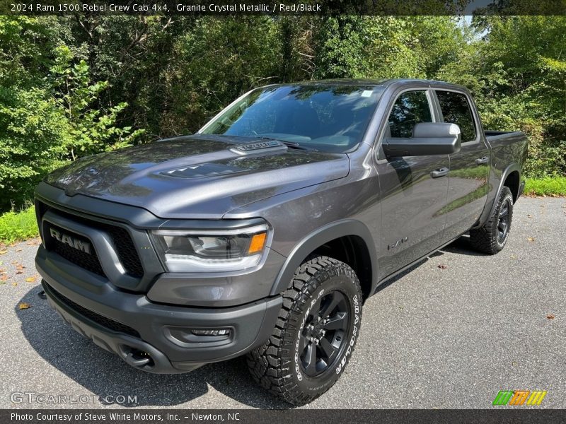 Granite Crystal Metallic / Red/Black 2024 Ram 1500 Rebel Crew Cab 4x4