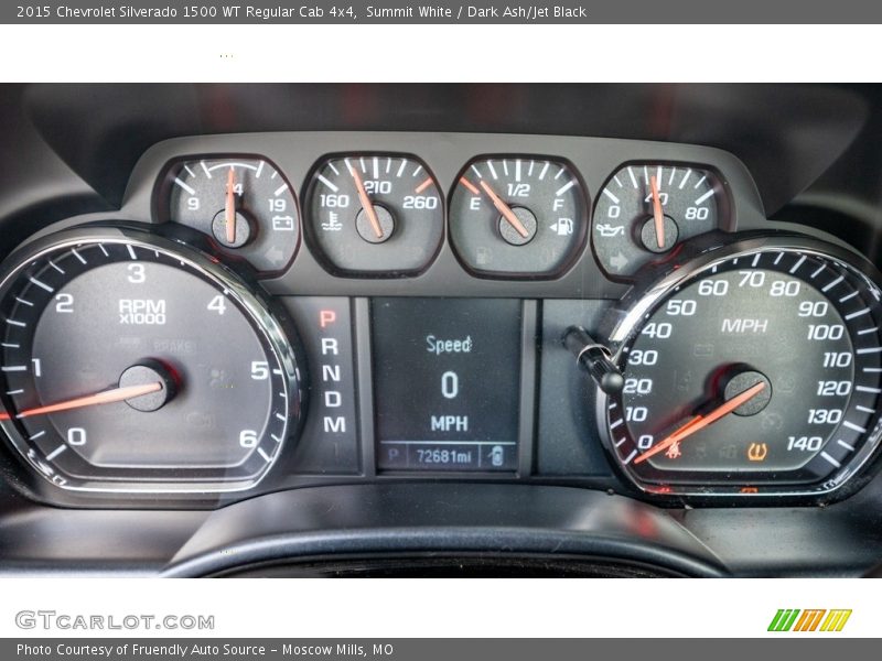 Summit White / Dark Ash/Jet Black 2015 Chevrolet Silverado 1500 WT Regular Cab 4x4