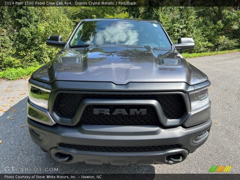 Granite Crystal Metallic / Red/Black 2024 Ram 1500 Rebel Crew Cab 4x4