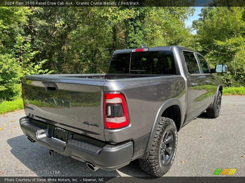 Granite Crystal Metallic / Red/Black 2024 Ram 1500 Rebel Crew Cab 4x4