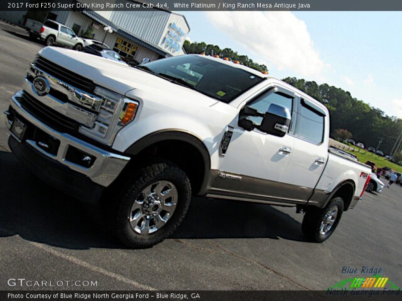 White Platinum / King Ranch Mesa Antique Java 2017 Ford F250 Super Duty King Ranch Crew Cab 4x4