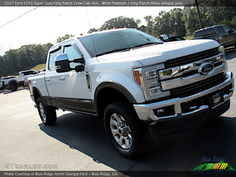 White Platinum / King Ranch Mesa Antique Java 2017 Ford F250 Super Duty King Ranch Crew Cab 4x4