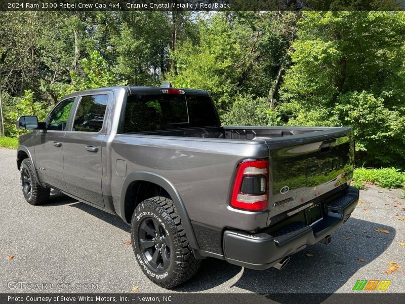 Granite Crystal Metallic / Red/Black 2024 Ram 1500 Rebel Crew Cab 4x4
