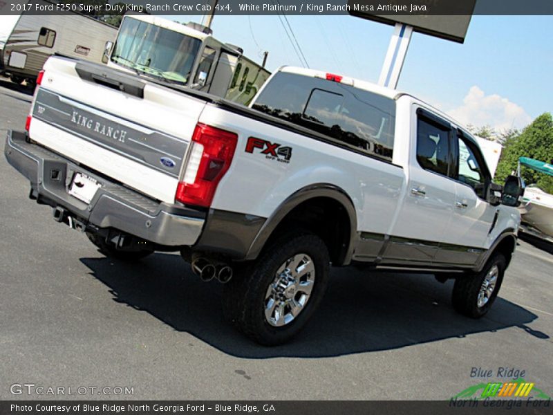 White Platinum / King Ranch Mesa Antique Java 2017 Ford F250 Super Duty King Ranch Crew Cab 4x4