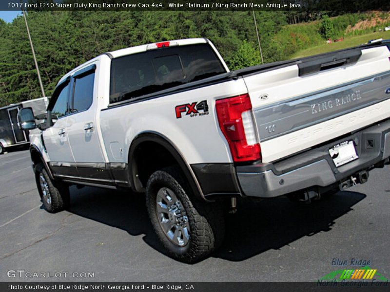 White Platinum / King Ranch Mesa Antique Java 2017 Ford F250 Super Duty King Ranch Crew Cab 4x4