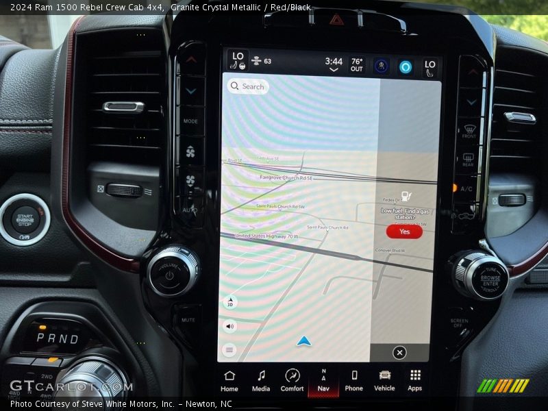 Navigation of 2024 1500 Rebel Crew Cab 4x4
