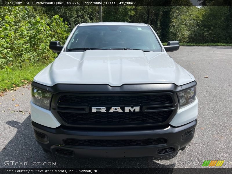 Bright White / Diesel Gray/Black 2024 Ram 1500 Tradesman Quad Cab 4x4