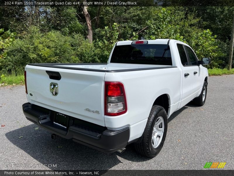 Bright White / Diesel Gray/Black 2024 Ram 1500 Tradesman Quad Cab 4x4