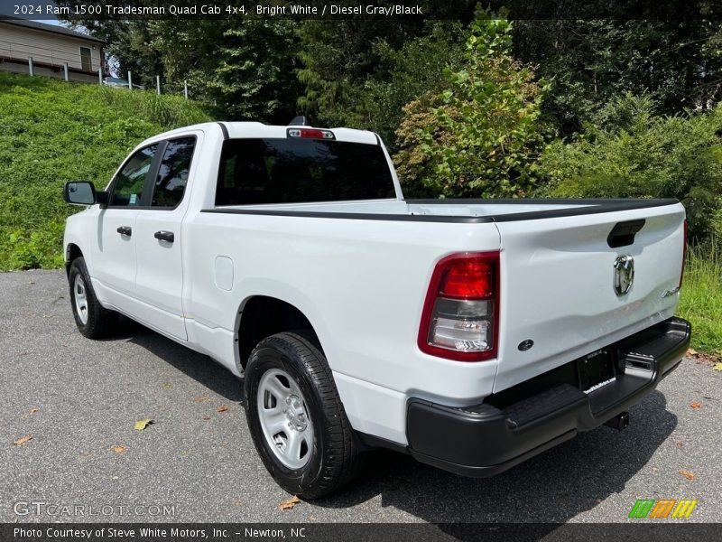 Bright White / Diesel Gray/Black 2024 Ram 1500 Tradesman Quad Cab 4x4