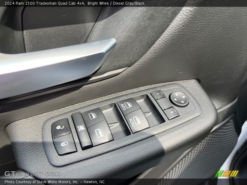 Bright White / Diesel Gray/Black 2024 Ram 1500 Tradesman Quad Cab 4x4