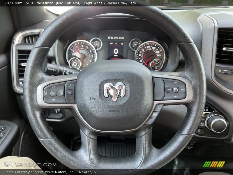  2024 1500 Tradesman Quad Cab 4x4 Steering Wheel