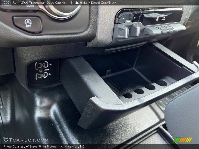 Bright White / Diesel Gray/Black 2024 Ram 1500 Tradesman Quad Cab 4x4