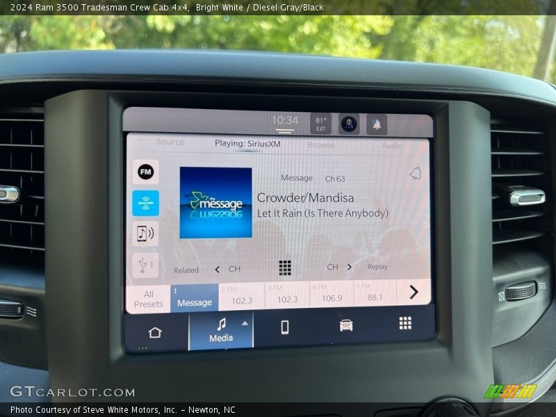 Controls of 2024 3500 Tradesman Crew Cab 4x4