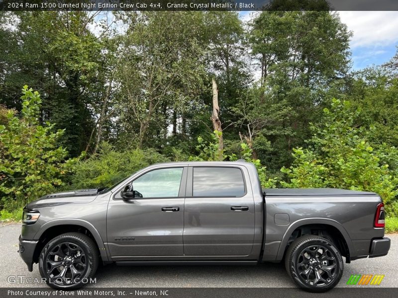 Granite Crystal Metallic / Black 2024 Ram 1500 Limited Night Edition Crew Cab 4x4
