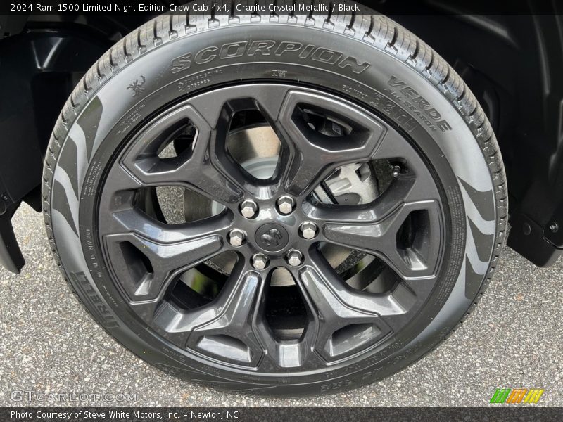 Granite Crystal Metallic / Black 2024 Ram 1500 Limited Night Edition Crew Cab 4x4
