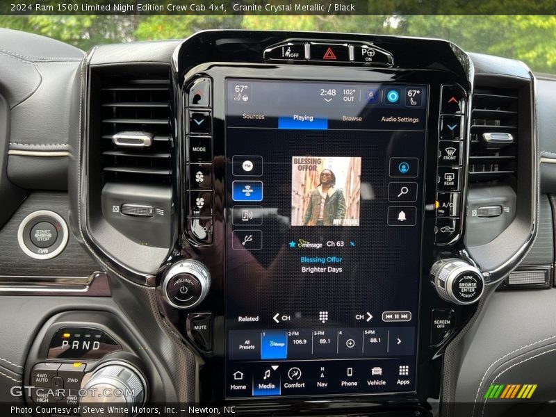 Granite Crystal Metallic / Black 2024 Ram 1500 Limited Night Edition Crew Cab 4x4