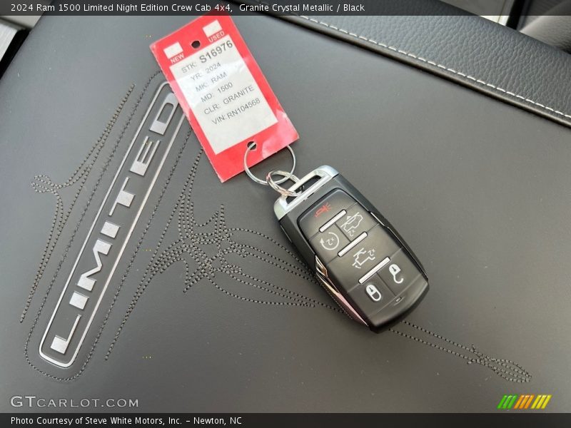 Granite Crystal Metallic / Black 2024 Ram 1500 Limited Night Edition Crew Cab 4x4