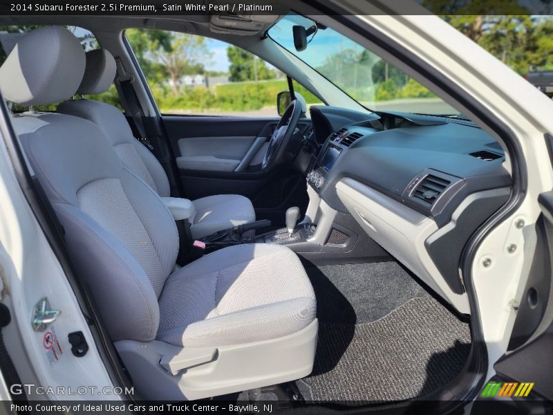 Front Seat of 2014 Forester 2.5i Premium