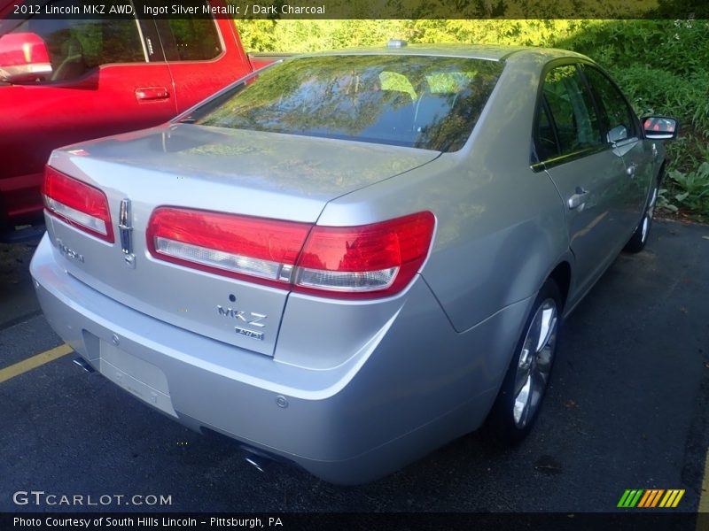 Ingot Silver Metallic / Dark Charcoal 2012 Lincoln MKZ AWD