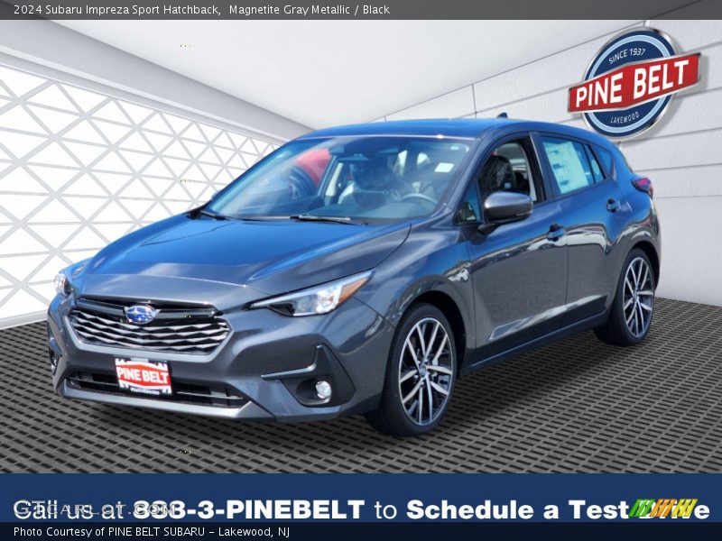 Magnetite Gray Metallic / Black 2024 Subaru Impreza Sport Hatchback