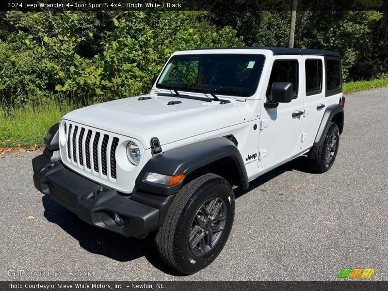Bright White / Black 2024 Jeep Wrangler 4-Door Sport S 4x4