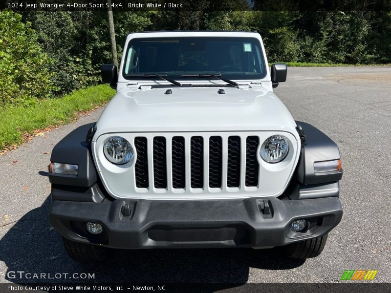 Bright White / Black 2024 Jeep Wrangler 4-Door Sport S 4x4