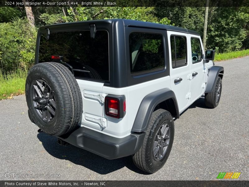 Bright White / Black 2024 Jeep Wrangler 4-Door Sport S 4x4