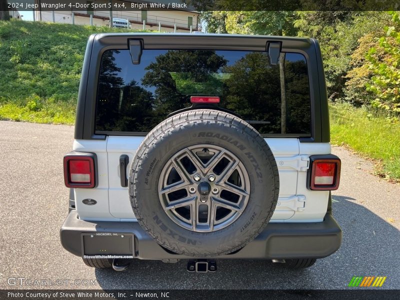 Bright White / Black 2024 Jeep Wrangler 4-Door Sport S 4x4