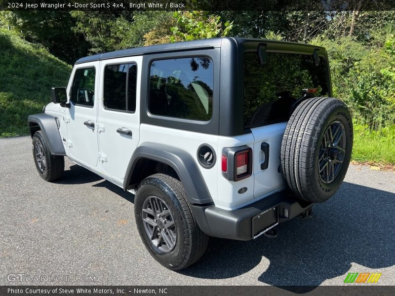 Bright White / Black 2024 Jeep Wrangler 4-Door Sport S 4x4