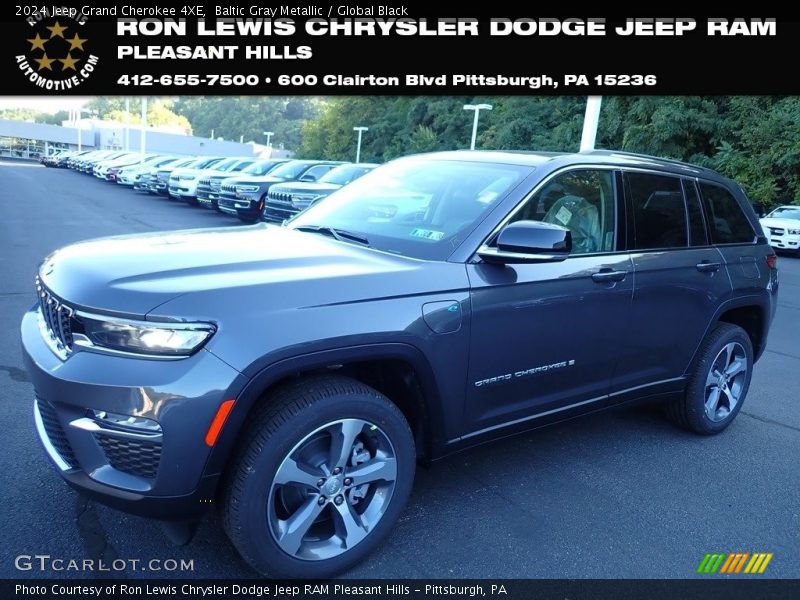 Baltic Gray Metallic / Global Black 2024 Jeep Grand Cherokee 4XE