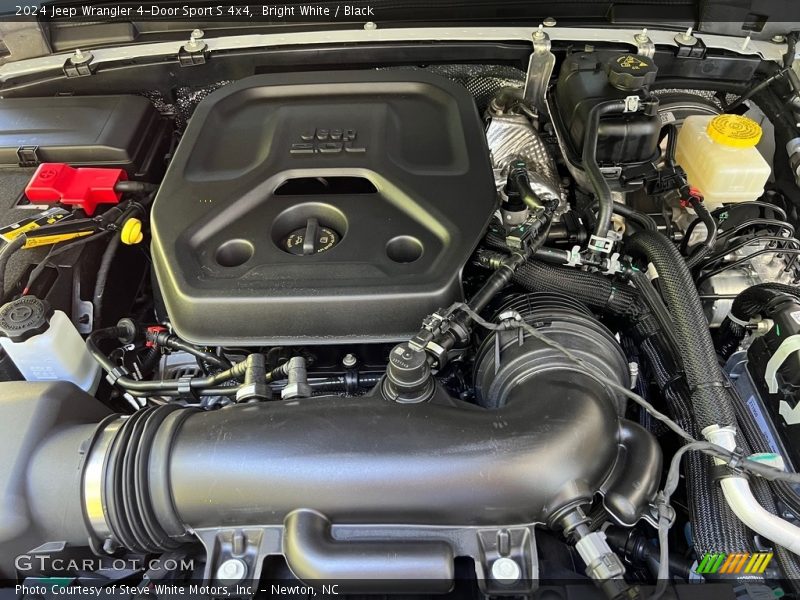 Bright White / Black 2024 Jeep Wrangler 4-Door Sport S 4x4