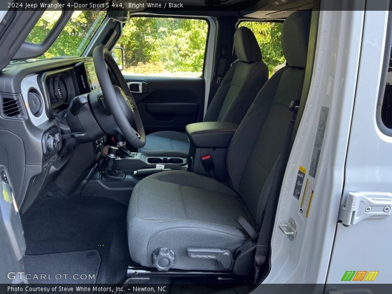 Bright White / Black 2024 Jeep Wrangler 4-Door Sport S 4x4