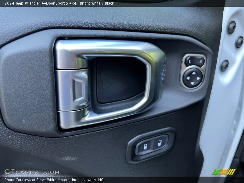 Bright White / Black 2024 Jeep Wrangler 4-Door Sport S 4x4