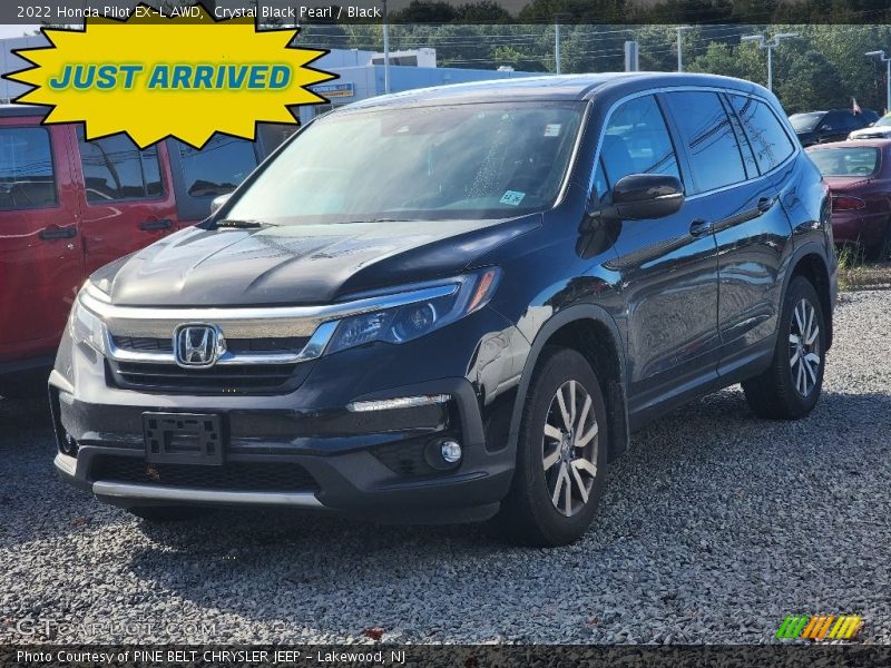 Crystal Black Pearl / Black 2022 Honda Pilot EX-L AWD