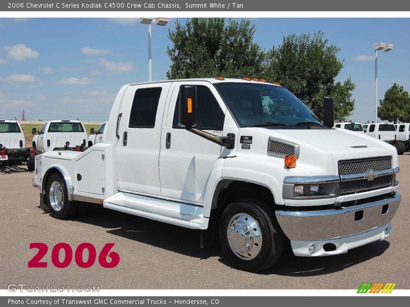 Summit White / Tan 2006 Chevrolet C Series Kodiak C4500 Crew Cab Chassis