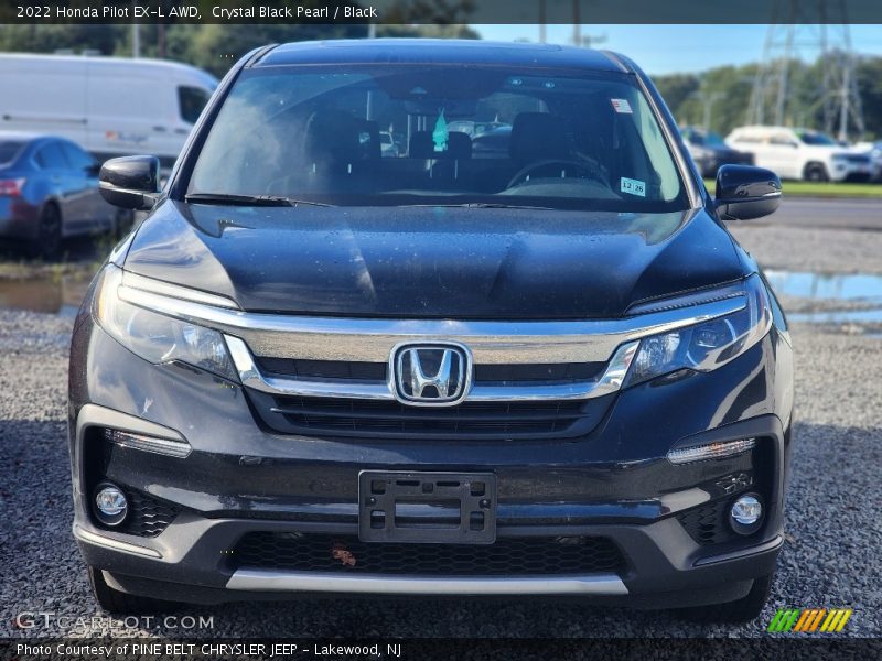 Crystal Black Pearl / Black 2022 Honda Pilot EX-L AWD