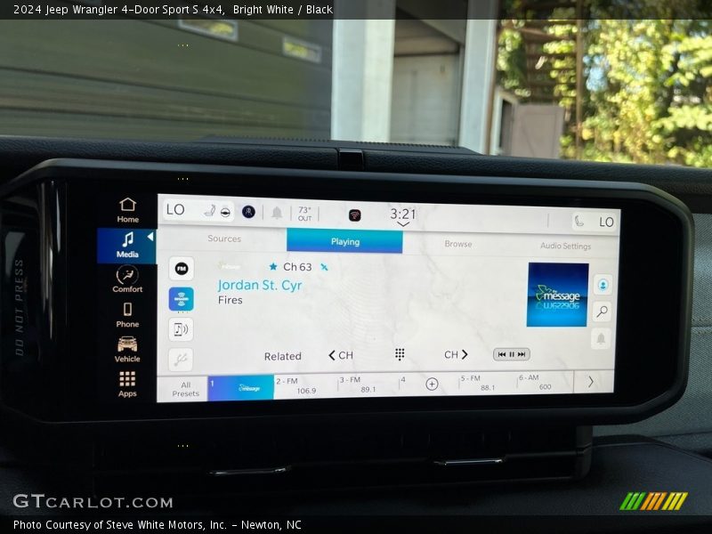 Bright White / Black 2024 Jeep Wrangler 4-Door Sport S 4x4