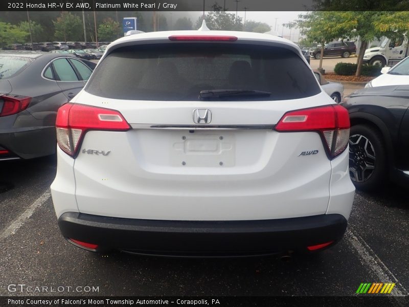 Platinum White Pearl / Gray 2022 Honda HR-V EX AWD