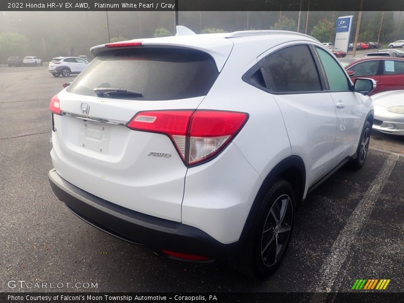 Platinum White Pearl / Gray 2022 Honda HR-V EX AWD