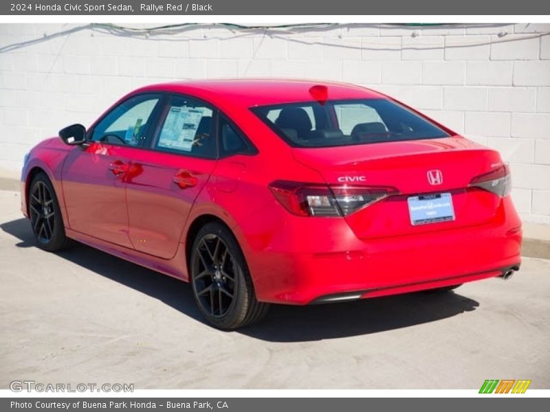 Rallye Red / Black 2024 Honda Civic Sport Sedan
