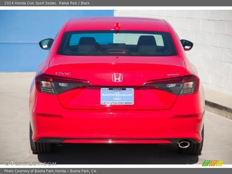 Rallye Red / Black 2024 Honda Civic Sport Sedan