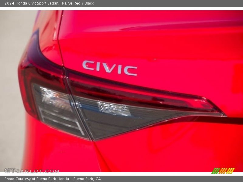 Rallye Red / Black 2024 Honda Civic Sport Sedan