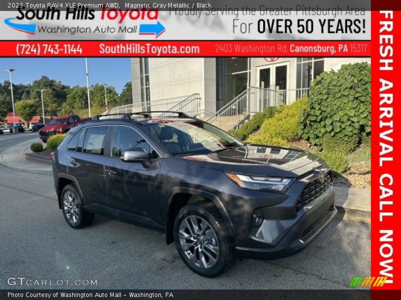 Magnetic Gray Metallic / Black 2023 Toyota RAV4 XLE Premium AWD