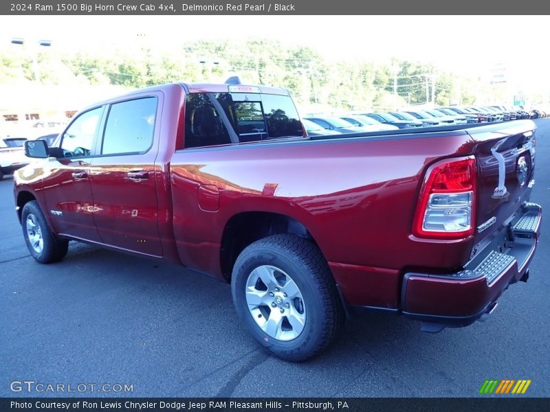 Delmonico Red Pearl / Black 2024 Ram 1500 Big Horn Crew Cab 4x4