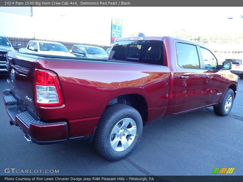 Delmonico Red Pearl / Black 2024 Ram 1500 Big Horn Crew Cab 4x4