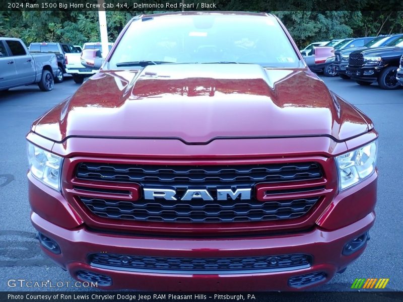 Delmonico Red Pearl / Black 2024 Ram 1500 Big Horn Crew Cab 4x4