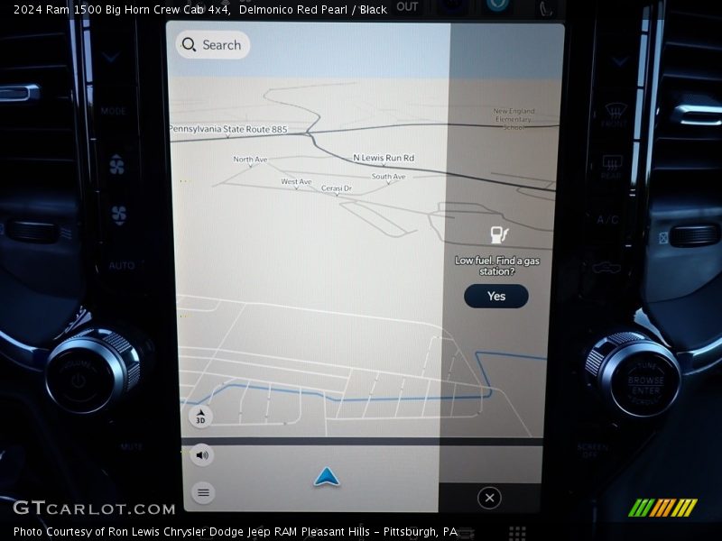 Navigation of 2024 1500 Big Horn Crew Cab 4x4